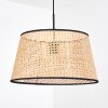 Ramila Hanglamp, Hanglamp Natuurlijke kleuren, Zwart, 1-licht