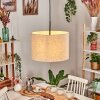 Bassagoda Hanglamp, Hanglamp Beige, Wit, 1-licht