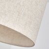 Bassagoda Hanglamp, Hanglamp Beige, Wit, 1-licht
