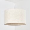 Bassagoda Hanglamp, Hanglamp Beige, Wit, 1-licht