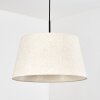 Bassagoda Hanglamp, Hanglamp Beige, Wit, 1-licht