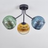 Koyoto Plafondlamp, Kogellampje 42 cm Blauw, Goud, Groen, Duidelijk, 3-lichts