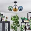 Koyoto Plafondlamp, Kogellampje 42 cm Blauw, Goud, Groen, Duidelijk, 3-lichts