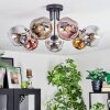 Ripoll Plafondlamp, Kogellampje Chroom, Goud, Duidelijk, Koperkleurig, Rookkleurig, 7-lichts