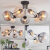 Koyoto Plafondlamp, Kogellampje 82 cm Amber, Duidelijk, Rookkleurig, 7-lichts