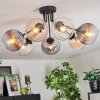 Koyoto Plafondlamp, Kogellampje 82 cm Amber, Duidelijk, Rookkleurig, 7-lichts