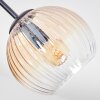 Koyoto Plafondlamp, Kogellampje 82 cm Amber, Duidelijk, Rookkleurig, 7-lichts