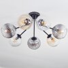 Koyoto Plafondlamp, Kogellampje 82 cm Amber, Duidelijk, Rookkleurig, 7-lichts