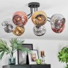 Ripoll Plafondlamp, Kogellampje Chroom, Goud, Koperkleurig, Rookkleurig, 7-lichts