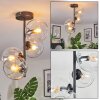 Koyoto Plafondlamp, Kogellampje Duidelijk, 4-lichts