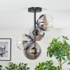 Koyoto Plafondlamp, Kogellampje 32 cm Duidelijk, Rookkleurig, 4-lichts