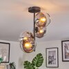 Koyoto Plafondlamp, Kogellampje 32 cm Duidelijk, Rookkleurig, 4-lichts