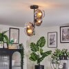 Koyoto Plafondlamp, Kogellampje 32 cm Duidelijk, Rookkleurig, 4-lichts