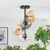 Gastor Plafondlamp, Kogellampje 32 cm Amber, Duidelijk, Rookkleurig, 4-lichts