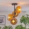 Koyoto Plafondlamp, Kogellampje 32 cm Goud, Duidelijk, 4-lichts