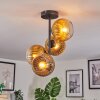 Koyoto Plafondlamp, Kogellampje 32 cm Goud, Duidelijk, 4-lichts