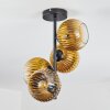 Koyoto Plafondlamp, Kogellampje 32 cm Goud, Duidelijk, 4-lichts