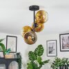 Koyoto Plafondlamp, Kogellampje 32 cm Goud, Duidelijk, 4-lichts