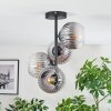 Koyoto Plafondlamp, Kogellampje 32 cm Duidelijk, Rookkleurig, 4-lichts