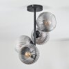 Koyoto Plafondlamp, Kogellampje 32 cm Duidelijk, Rookkleurig, 4-lichts