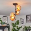 Koyoto Plafondlamp, Kogellampje Amber, 4-lichts