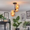 Koyoto Plafondlamp, Kogellampje Amber, 4-lichts