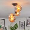 Koyoto Plafondlamp, Kogellampje Amber, 4-lichts