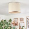 Bassagoda Plafondlamp Beige, Wit, 1-licht