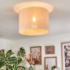 Bassagoda Plafondlamp Beige, Wit, 1-licht