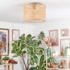 Barcos Plafondlamp Bruin, Natuurlijke kleuren, 1-licht