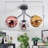 Ripoll Plafondlamp, Kogellampje Chroom, Goud, Koperkleurig, Rookkleurig, 3-lichts