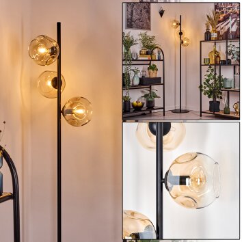 Ripoll Staande lamp Amber, Duidelijk, 3-lichts