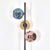 Ripoll Staande lamp Blauw, Goud, Koperkleurig, 3-lichts