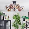 Koyoto Plafondlamp, Kogellampje 82 cm Chroom, Goud, Duidelijk, Koperkleurig, Rookkleurig, 7-lichts