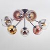 Koyoto Plafondlamp, Kogellampje 82 cm Chroom, Goud, Duidelijk, Koperkleurig, Rookkleurig, 7-lichts