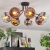 Koyoto Plafondlamp, Kogellampje 82 cm Chroom, Goud, Duidelijk, Koperkleurig, Rookkleurig, 7-lichts