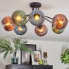 Koyoto Plafondlamp, Kogellampje 82 cm Blauw, Groen, Koperkleurig, 7-lichts