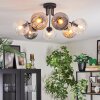 Ripoll Plafondlamp, Kogellampje Amber, Duidelijk, Rookkleurig, 7-lichts