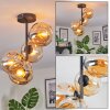 Ripoll Plafondlamp, Kogellampje Amber, 4-lichts