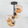 Ripoll Plafondlamp, Kogellampje Amber, 4-lichts