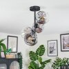 Ripoll Plafondlamp, Kogellampje Duidelijk, Rookkleurig, 4-lichts