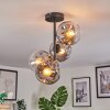 Ripoll Plafondlamp, Kogellampje Duidelijk, Rookkleurig, 4-lichts