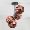 Ripoll Plafondlamp, Kogellampje Koperkleurig, 4-lichts