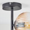 Koyoto Plafondlamp, Kogellampje 32 cm Amber, Duidelijk, 4-lichts