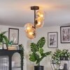 Koyoto Plafondlamp, Kogellampje 32 cm Amber, Duidelijk, 4-lichts