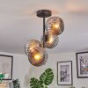 Ripoll Plafondlamp, Kogellampje Rookkleurig, 4-lichts