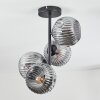 Ripoll Plafondlamp, Kogellampje Rookkleurig, 4-lichts
