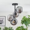 Ripoll Plafondlamp, Kogellampje Rookkleurig, 4-lichts