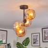 Ripoll Plafondlamp, Kogellampje Amber, 4-lichts