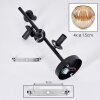 Ripoll Plafondlamp, Kogellampje Amber, 4-lichts
